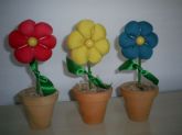Vaso de Flores em Tecido Trio