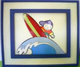 Quadro menino surf